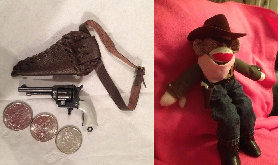 Leksaksapas pistol beslagtagen på flygplats