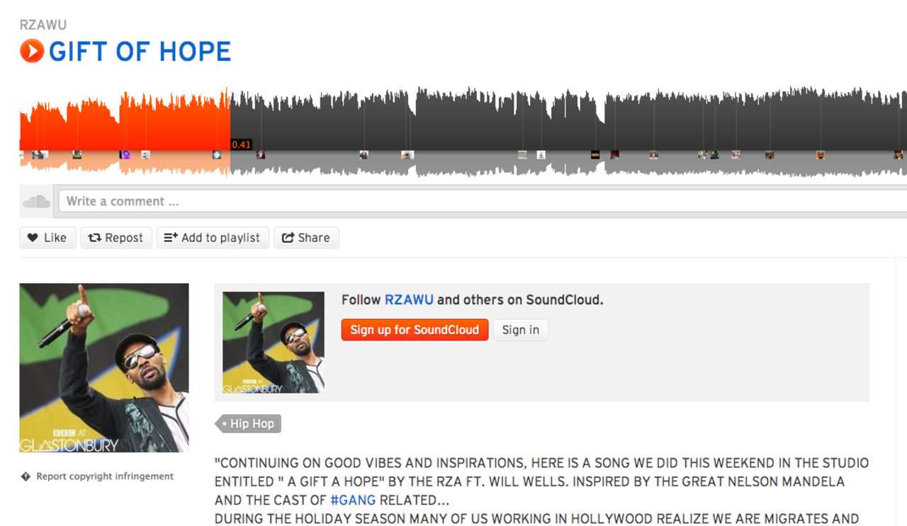 RZA hyllar Nelson Mandela i ny låt