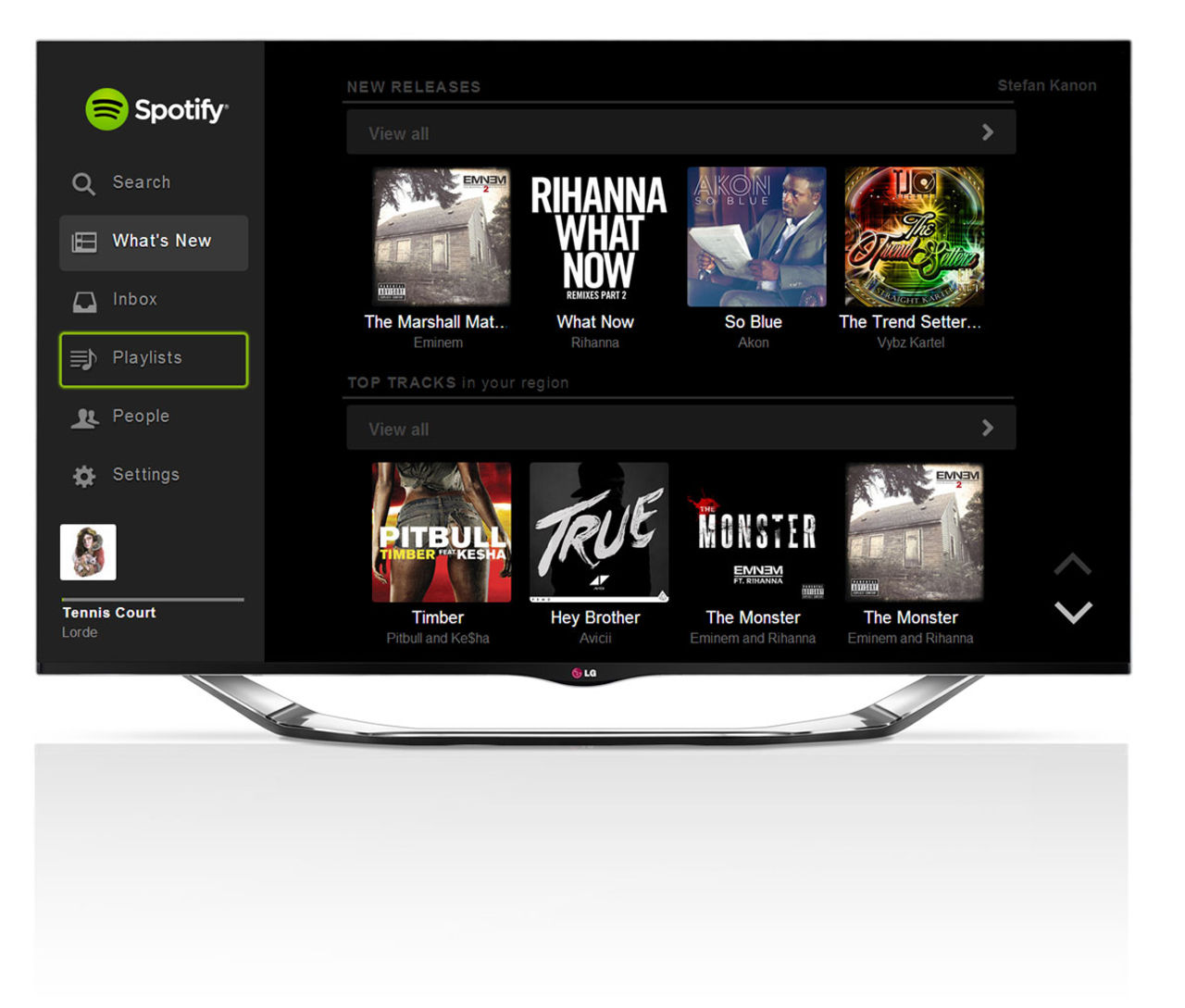 Spotify till LG:s smart-tv