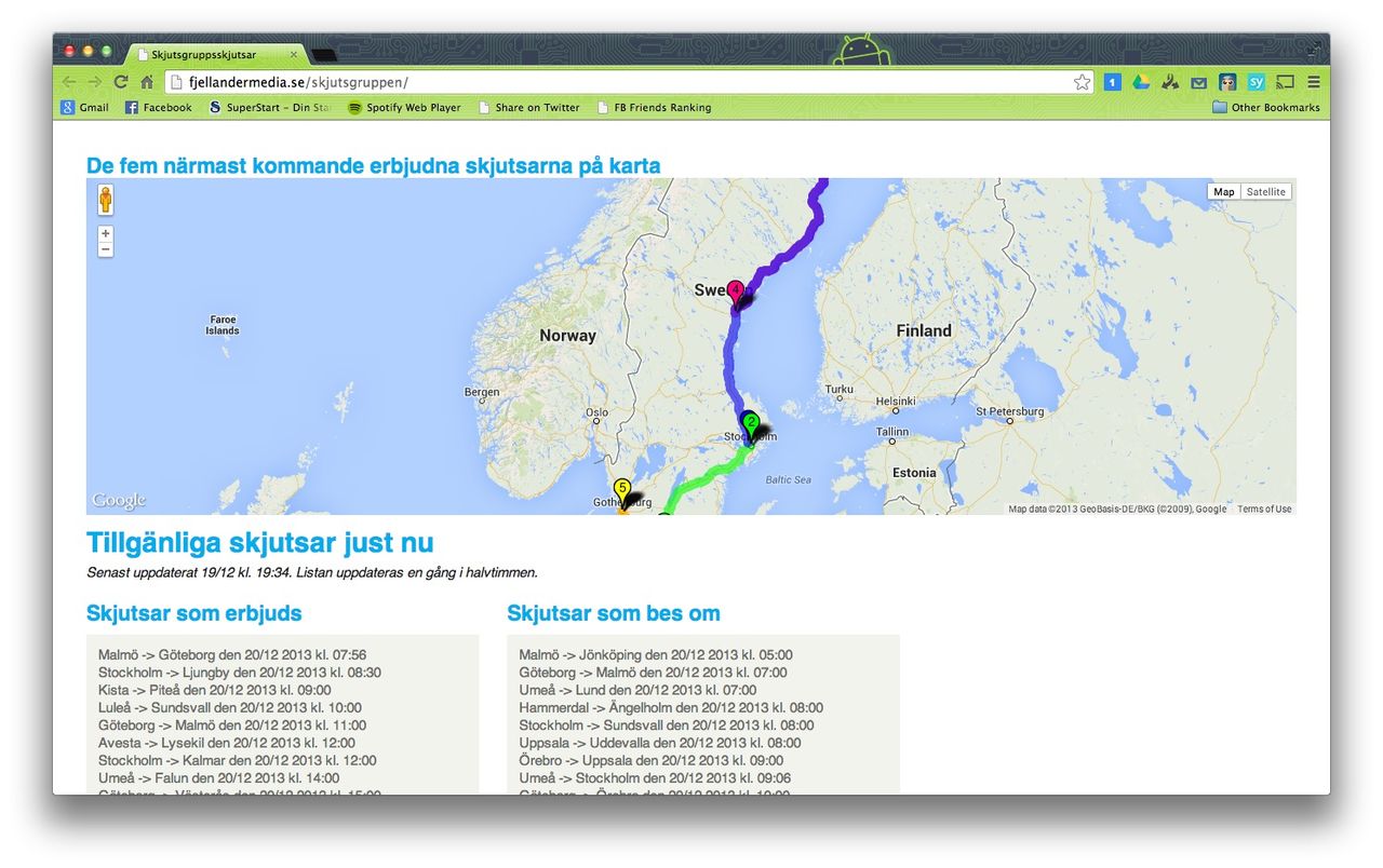 Samåk till julbordet med Skjutsgruppen