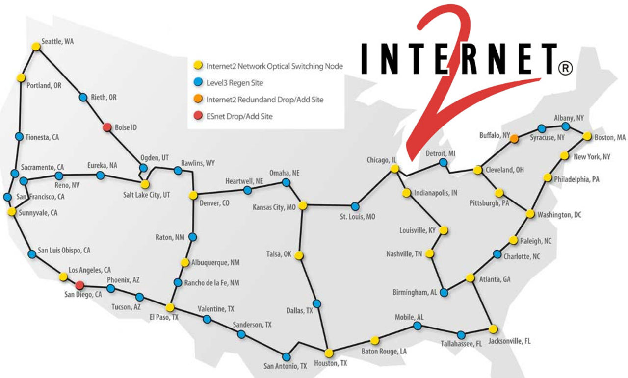 Internet 2 har nu 100 Gb/s