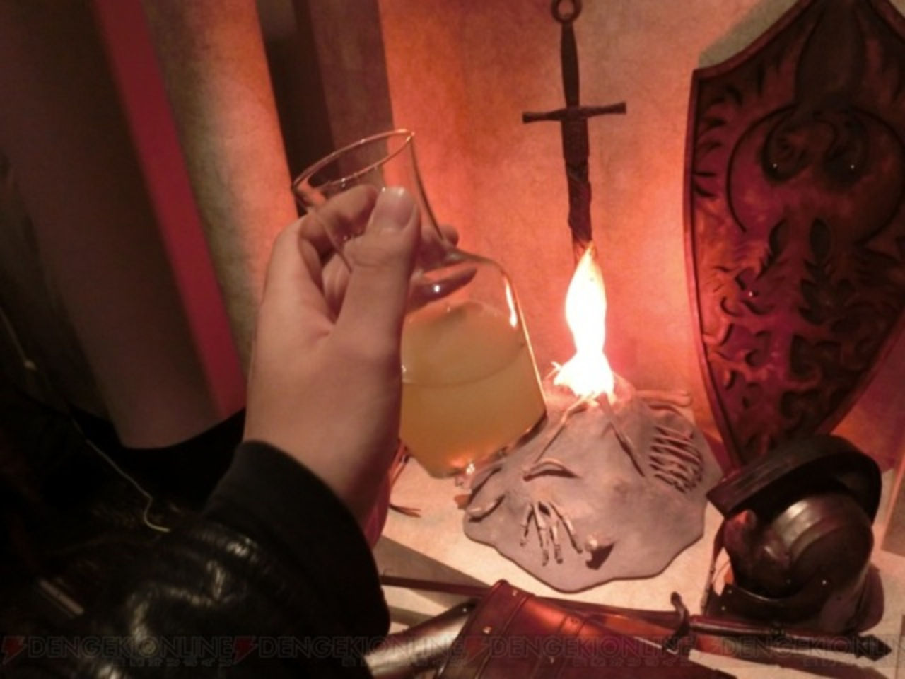 Bilder från Dark Souls-caféet