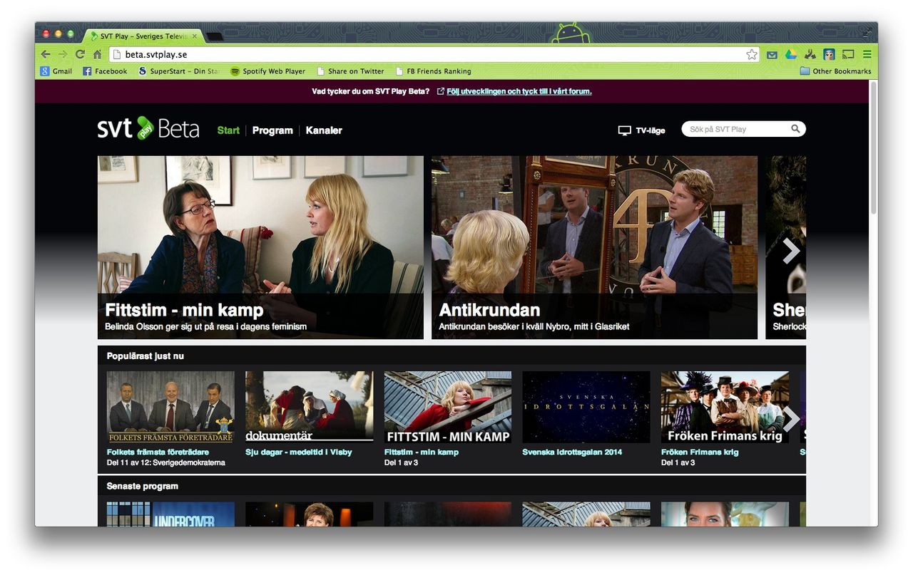 SVT vann streamingligan 2013