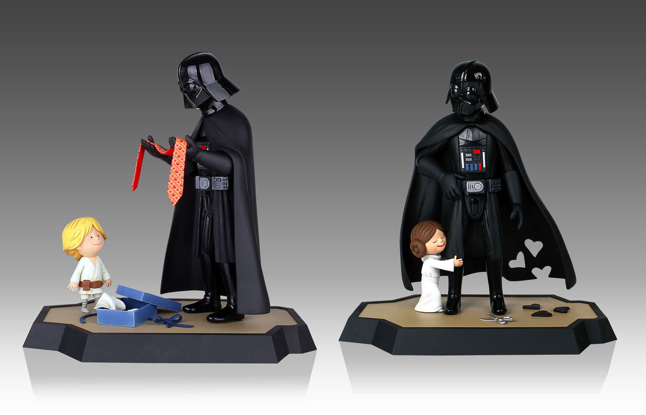 Darth Vader med son och dotter