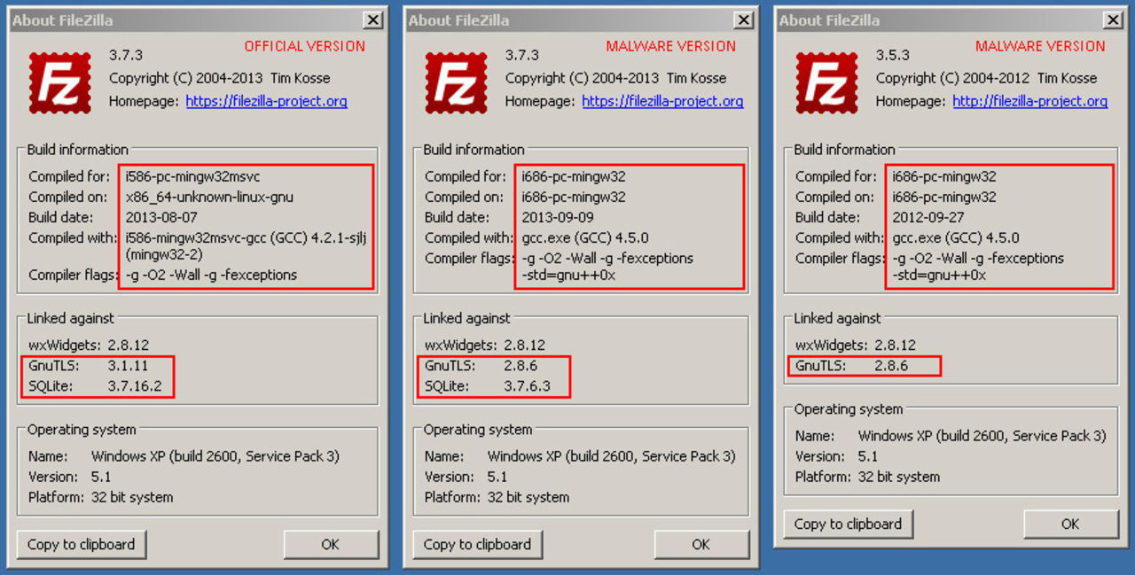 Filezilla hackas för att stjäla information