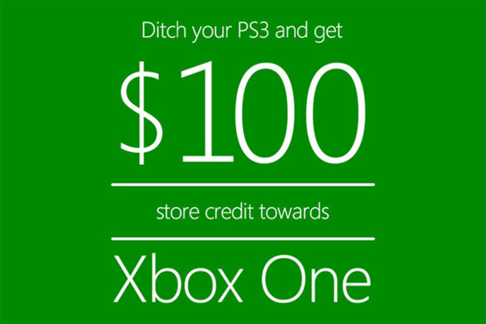 Dumpa din PS3, få 100 dollar rabatt på Xbox One