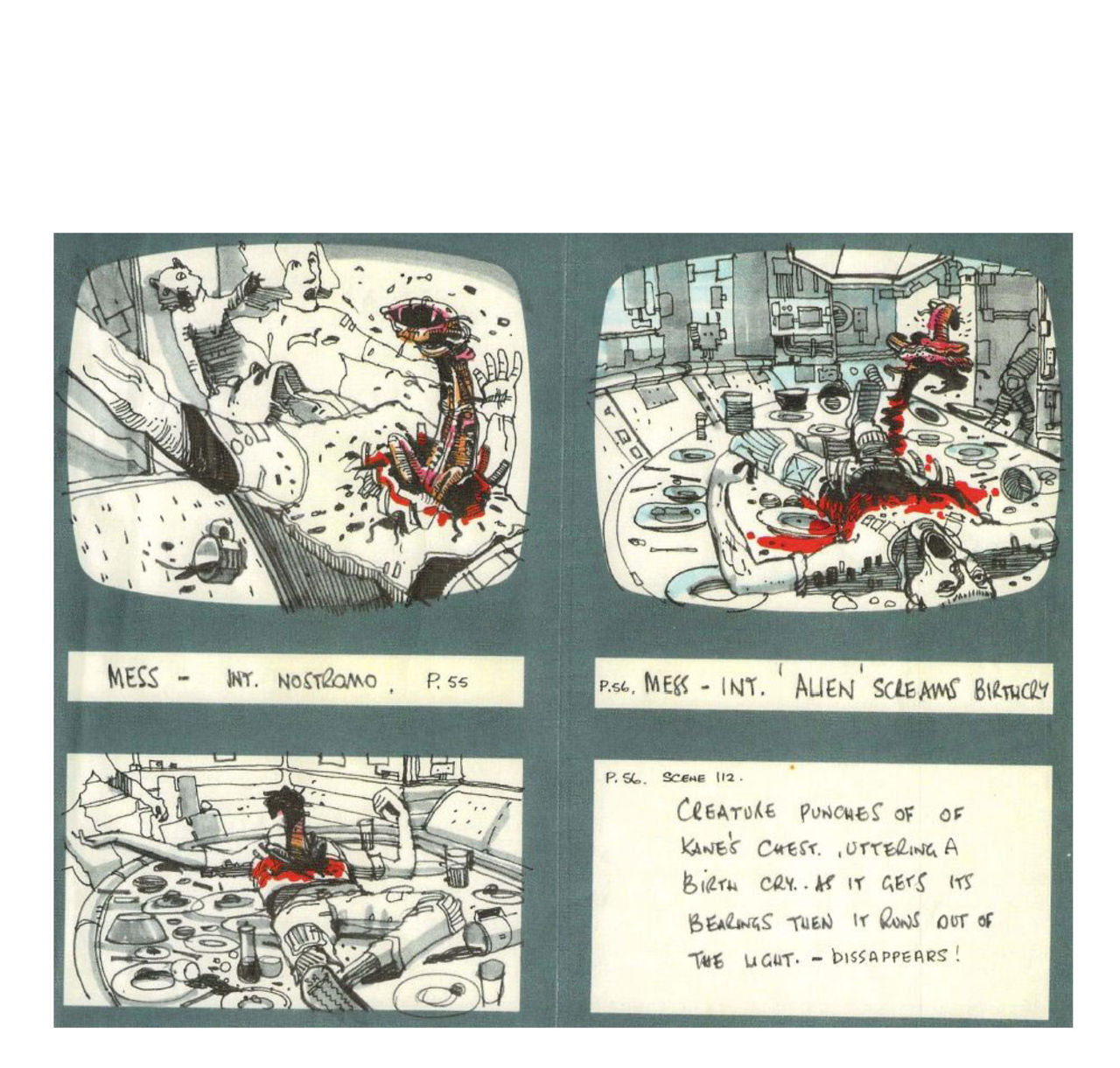 Blodig konceptbild från Alien