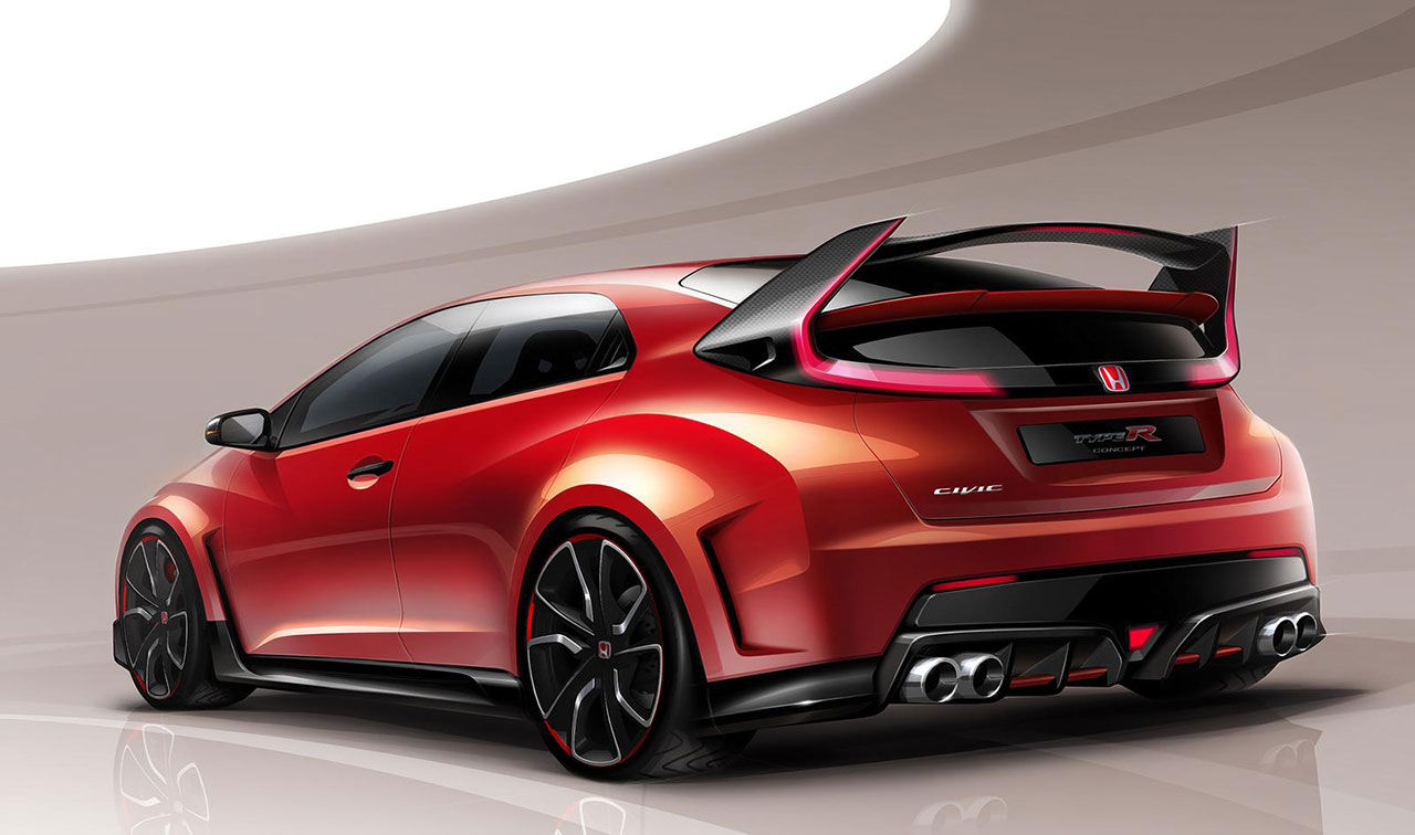 Första bilden på nya Honda Civic Type R