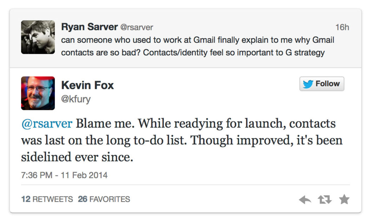 Varför är Gmail Contacts så dåligt?