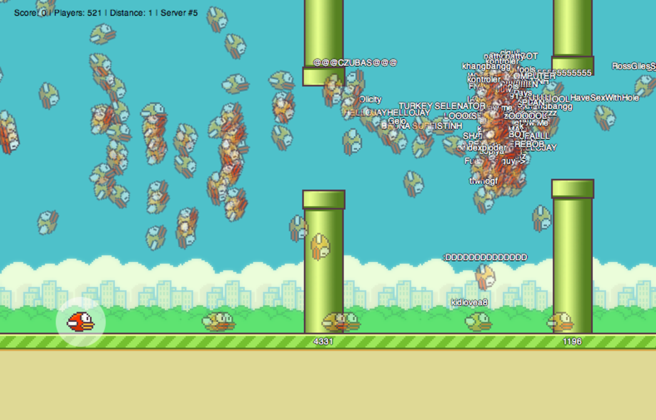 Flappy Bird som MMO