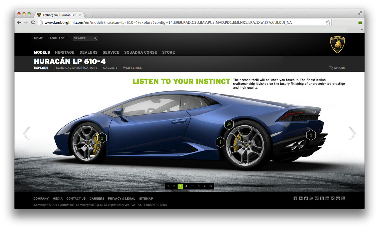 Nu kan du bygga Lamborghini Huracán online