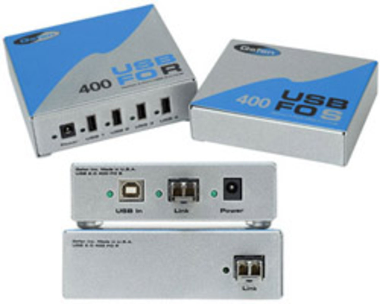 USB via fiberoptiska kablar