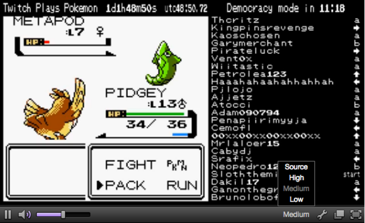 Twitch plays Pokémon