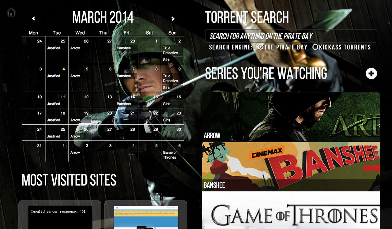 SeriesGuide håller koll på när tv-serier visas