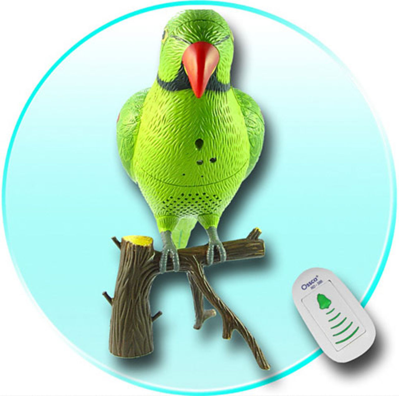 En papegoja som ringklocka?