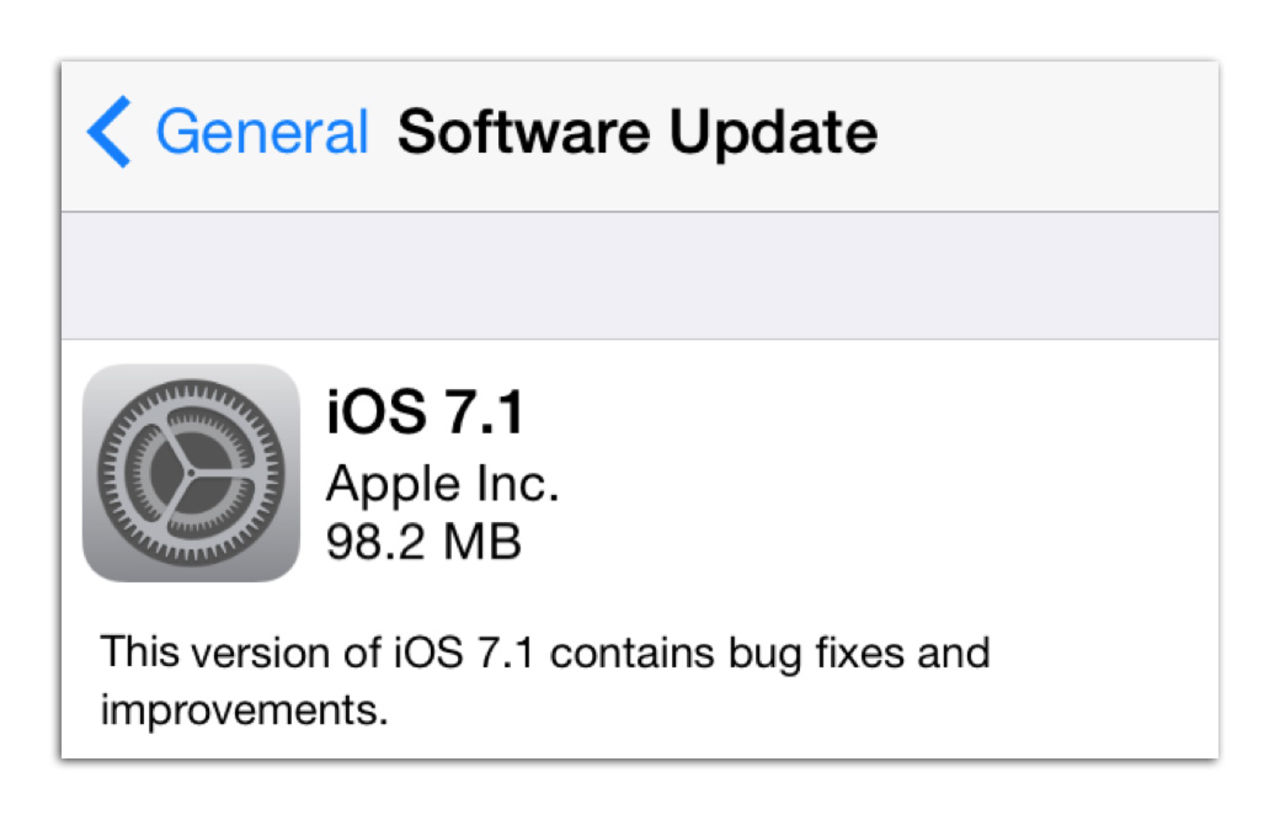 iOS 7.1 kommer inom en vecka