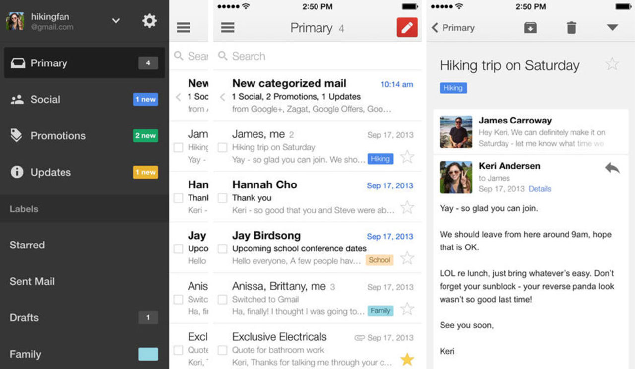 Gmail för iOS uppdaterat