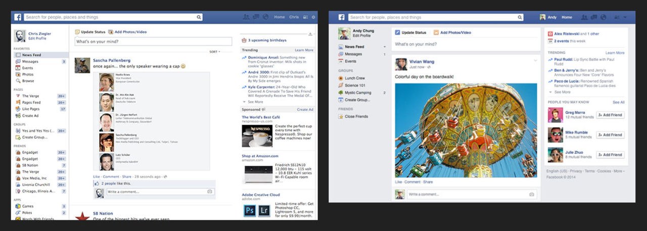 Här är Facebooks nya newsfeed