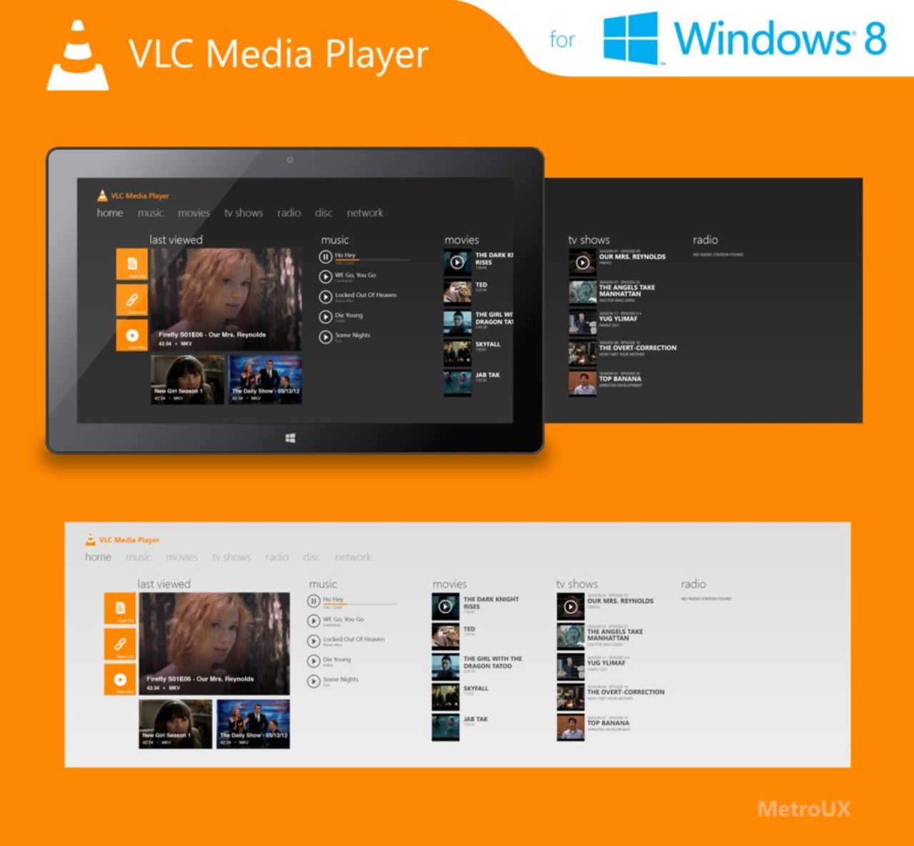 VLC släpps som beta för Windows 8