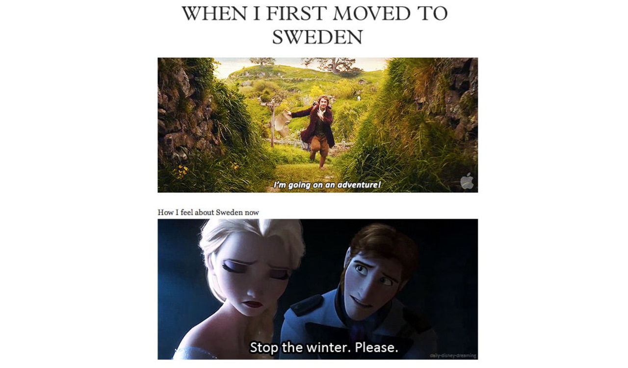 An immigrant in Sweden