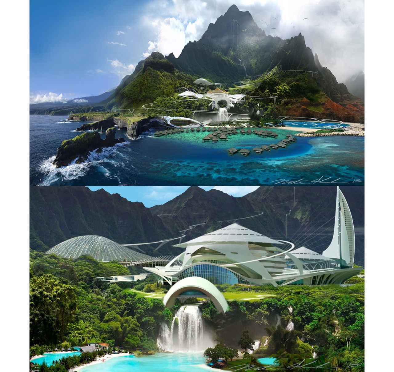 Konceptbilder från Jurassic World