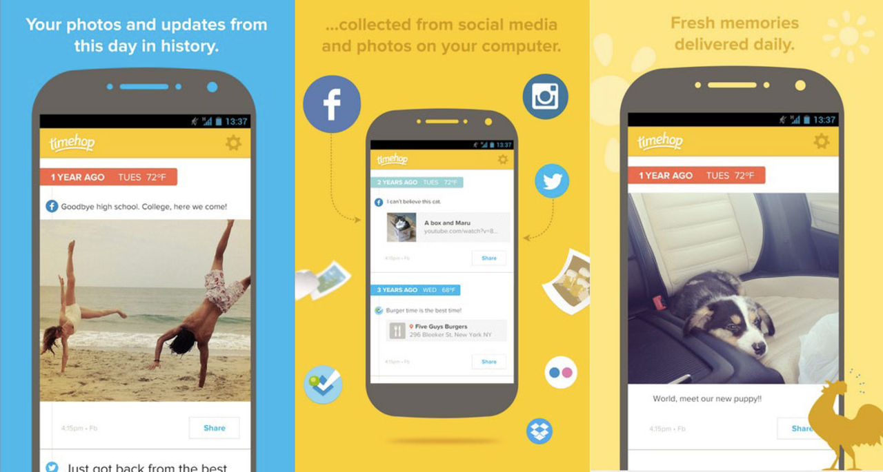 Timehop släppt till till Android