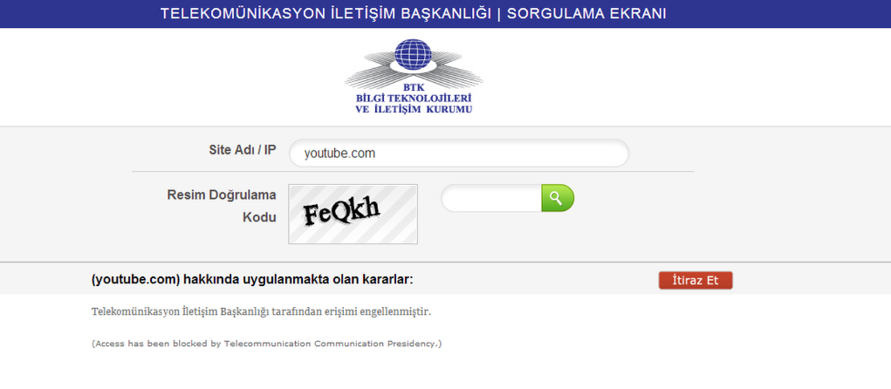 Även YouTube blockeras i Turkiet