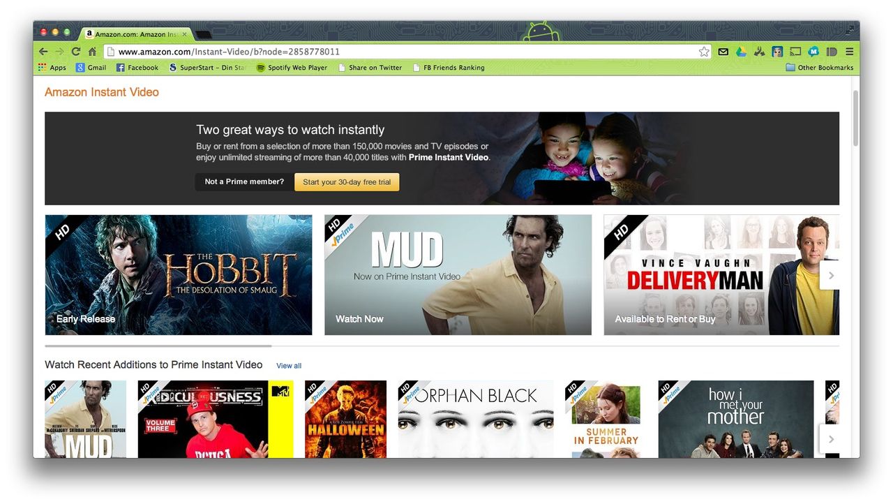 Amazon startar tjänst för gratis film?