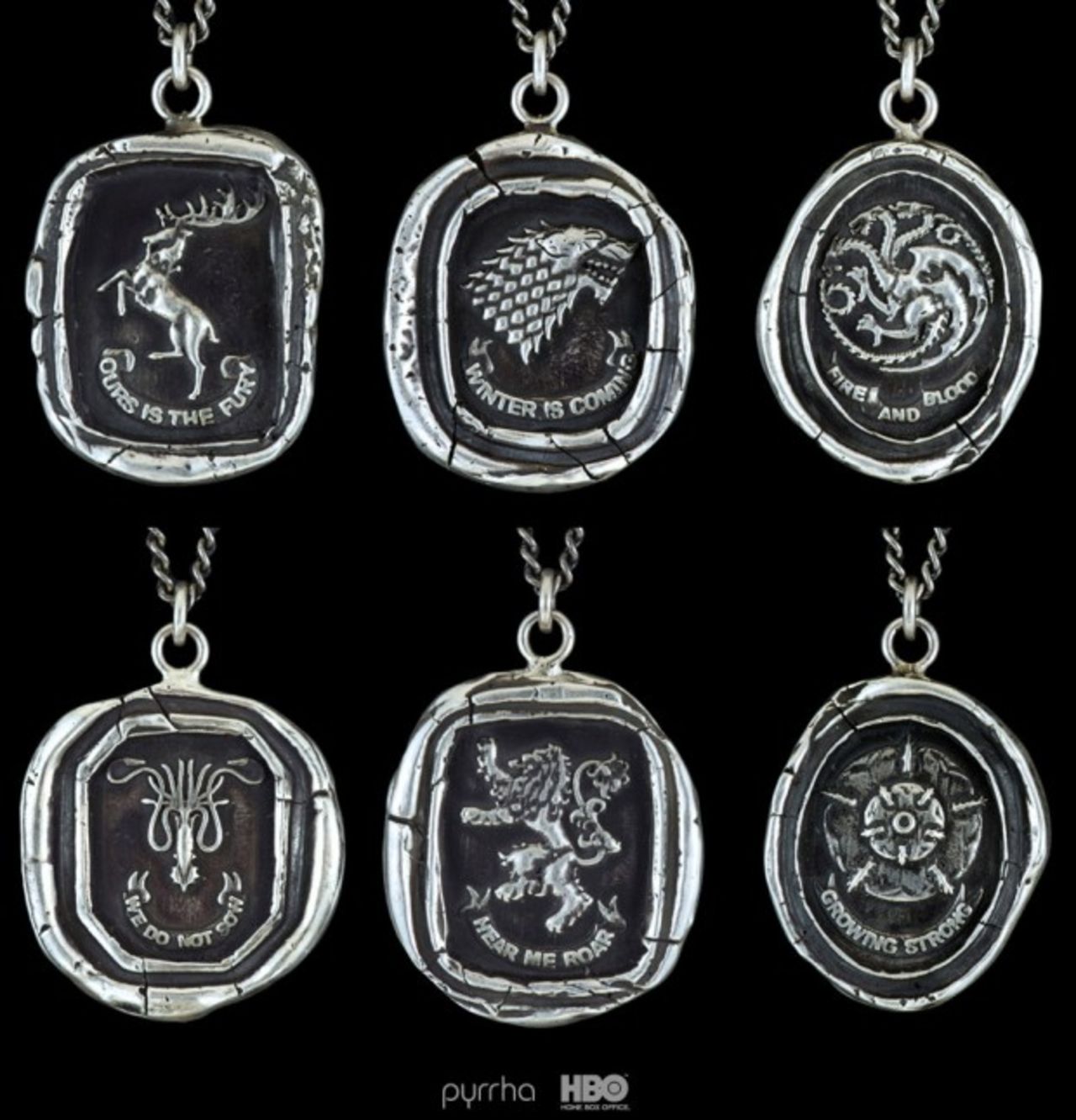 Officiella Game of Thrones hängsmycken