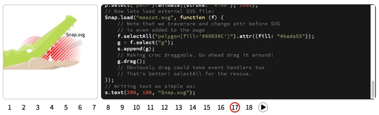 Gör vektoranimationer med javascript