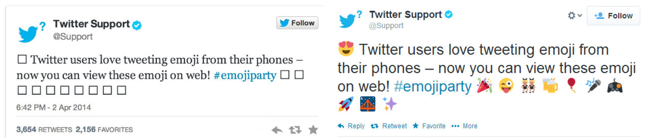 Twitter.com får emojis
