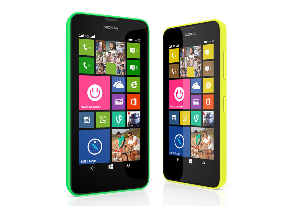 Nokia Lumia 630 och Lumia 635