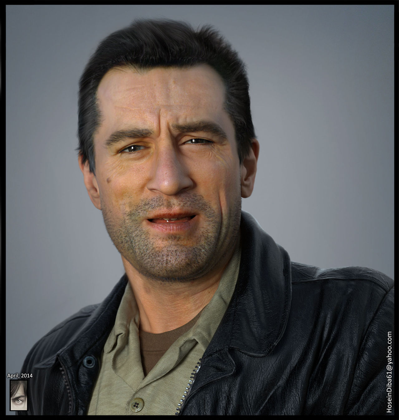 3D-modell av Robert De Niro