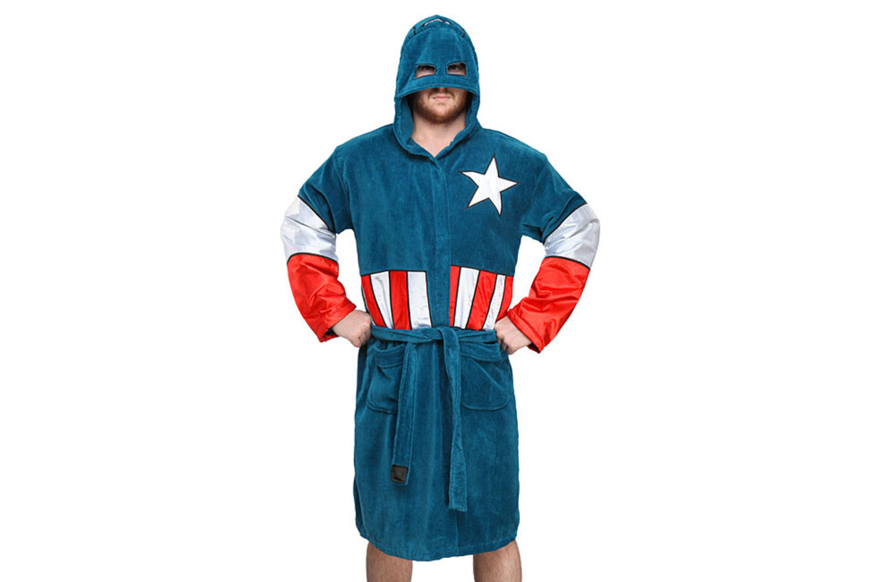Kliv ur duschen som Captain America