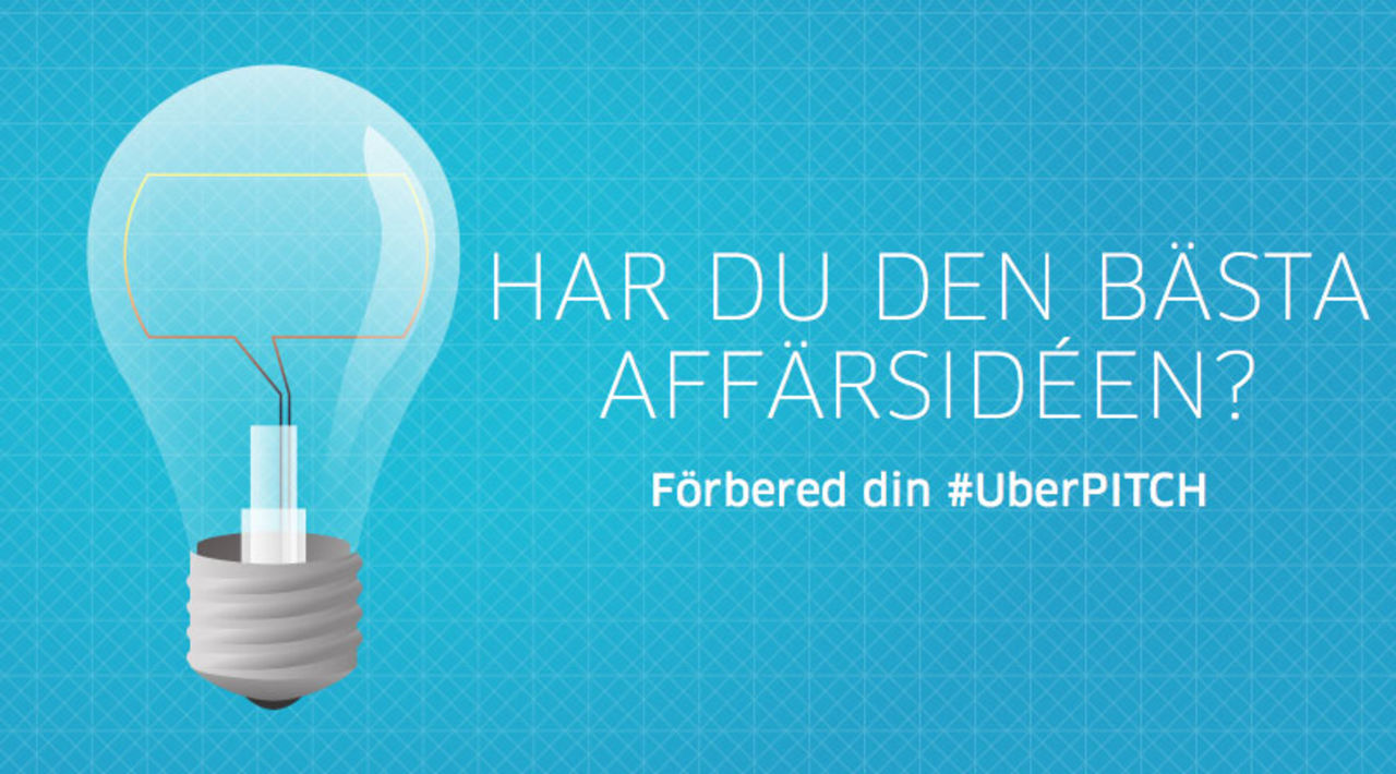 Pitcha din affärside med Uber på lördag