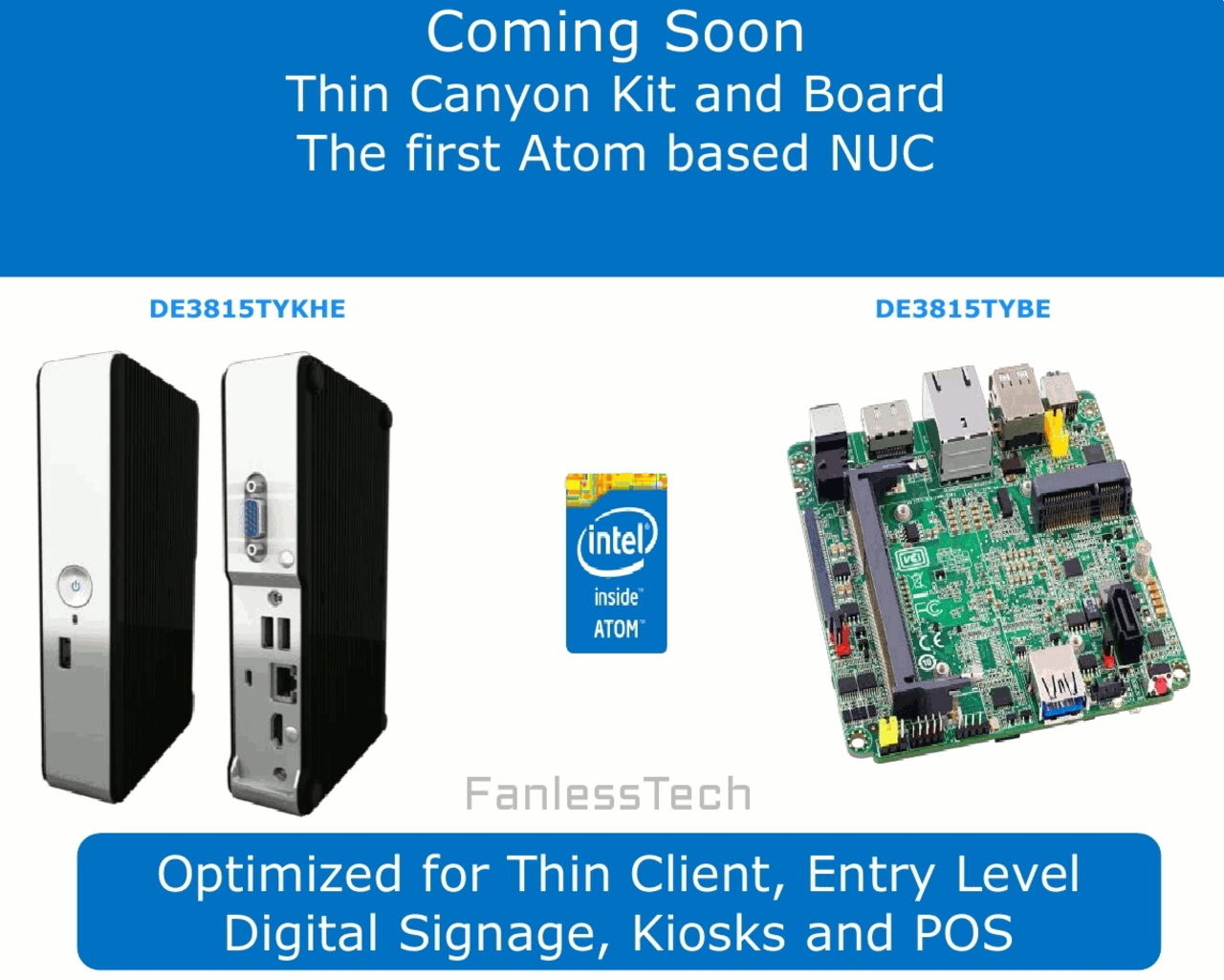 Intel uppdaterar Bay Trail NUCs