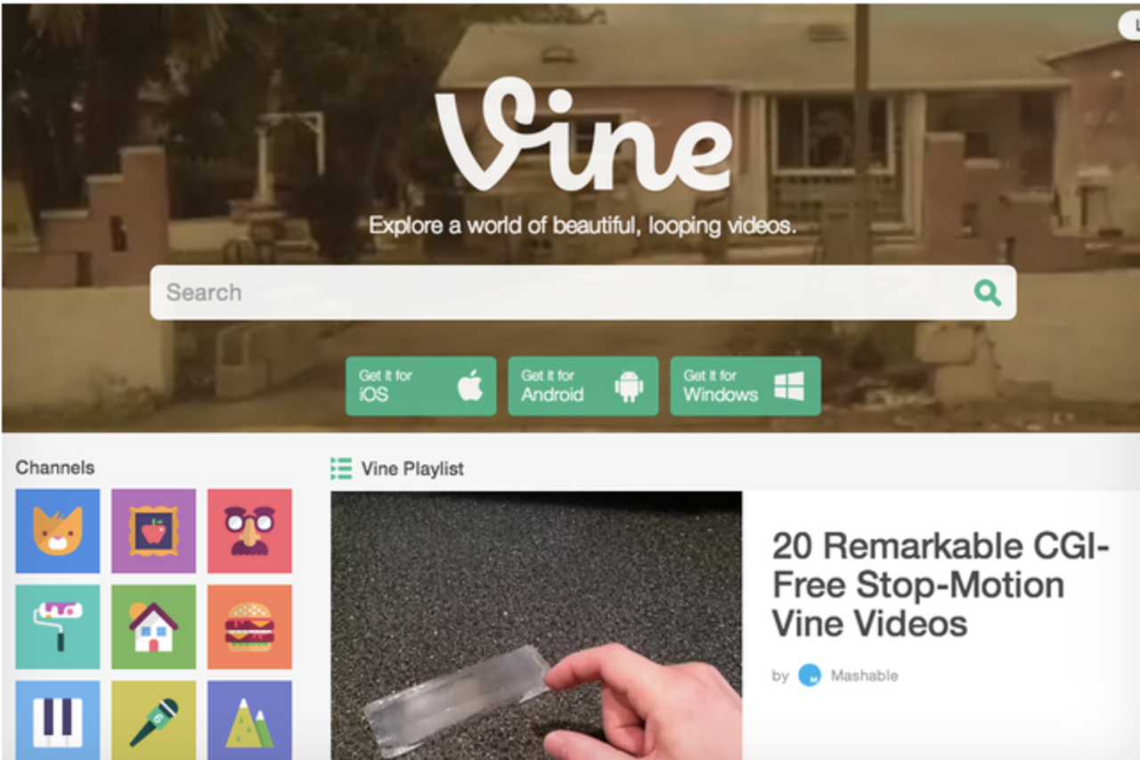 Vine erbjuder YouTube-liknande hemsida 