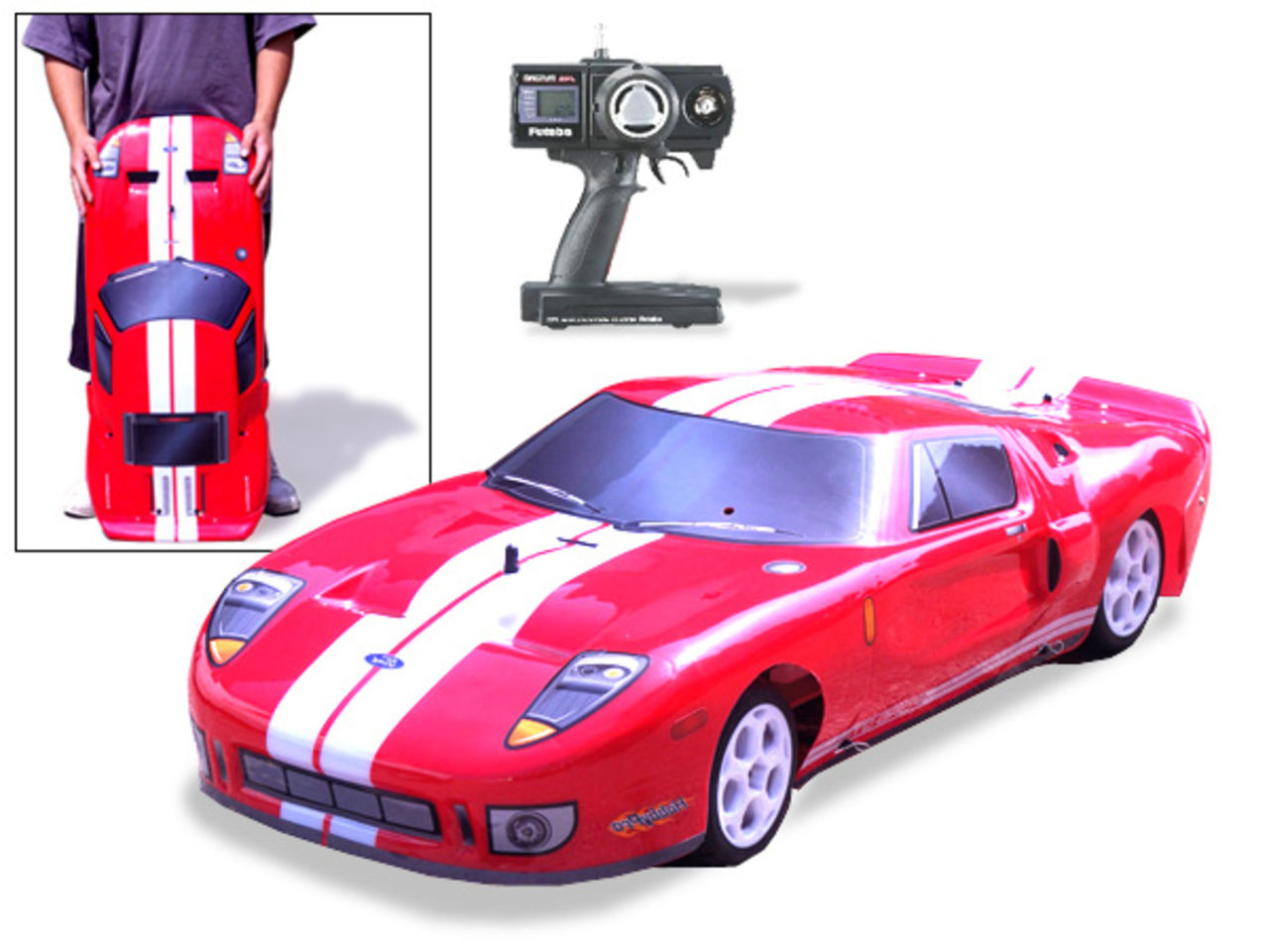 En rätt stor radiostyrd bil