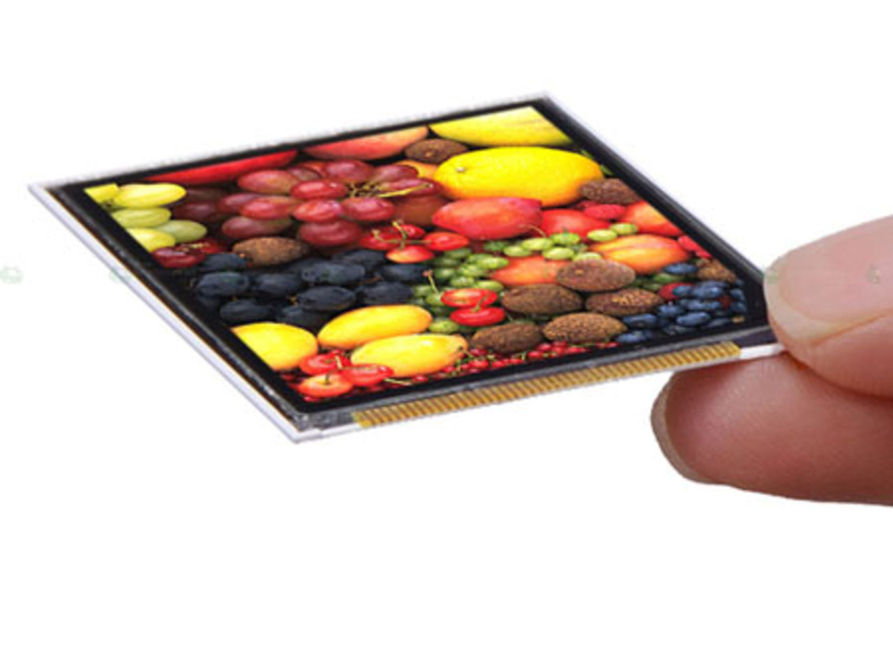 Supertunn mobiltelefonskärm från Sharp