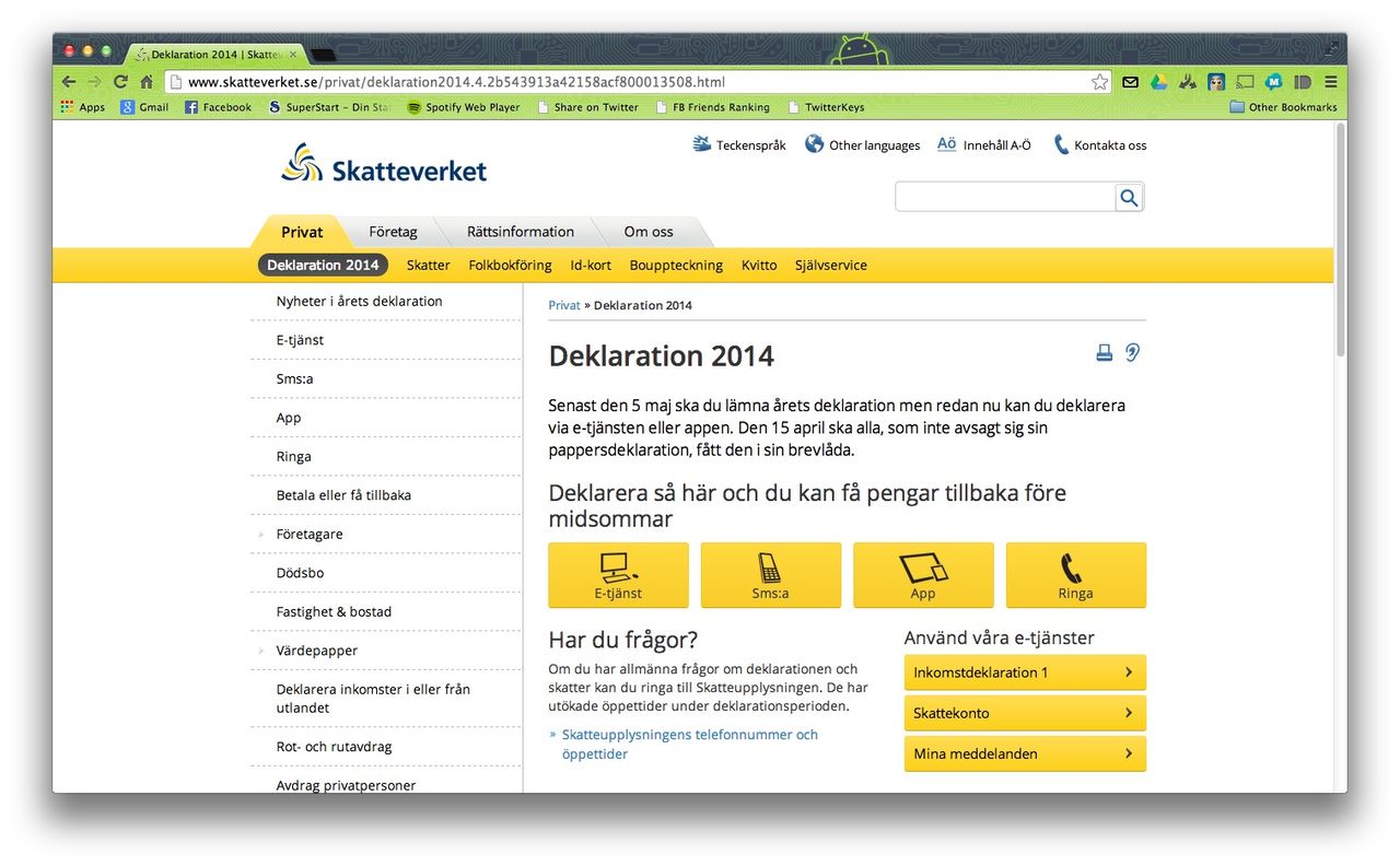 67 procent e-deklarerade i år