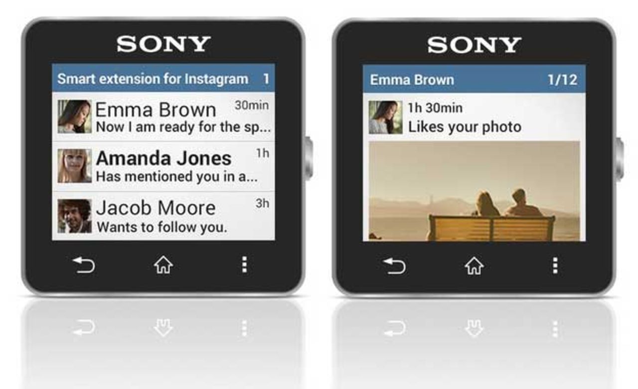 Instagram till Sony SmartWatch 2