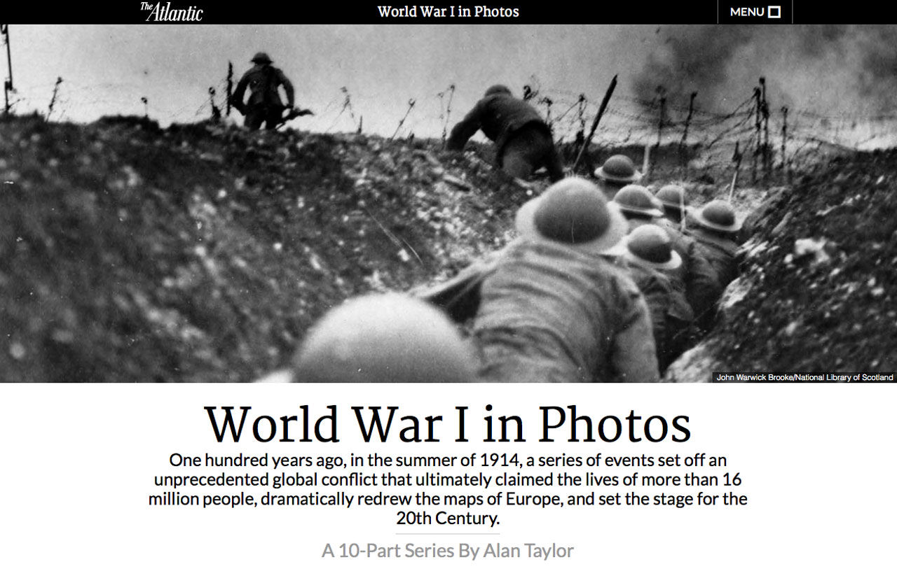 Mäktiga bilder från första världskriget