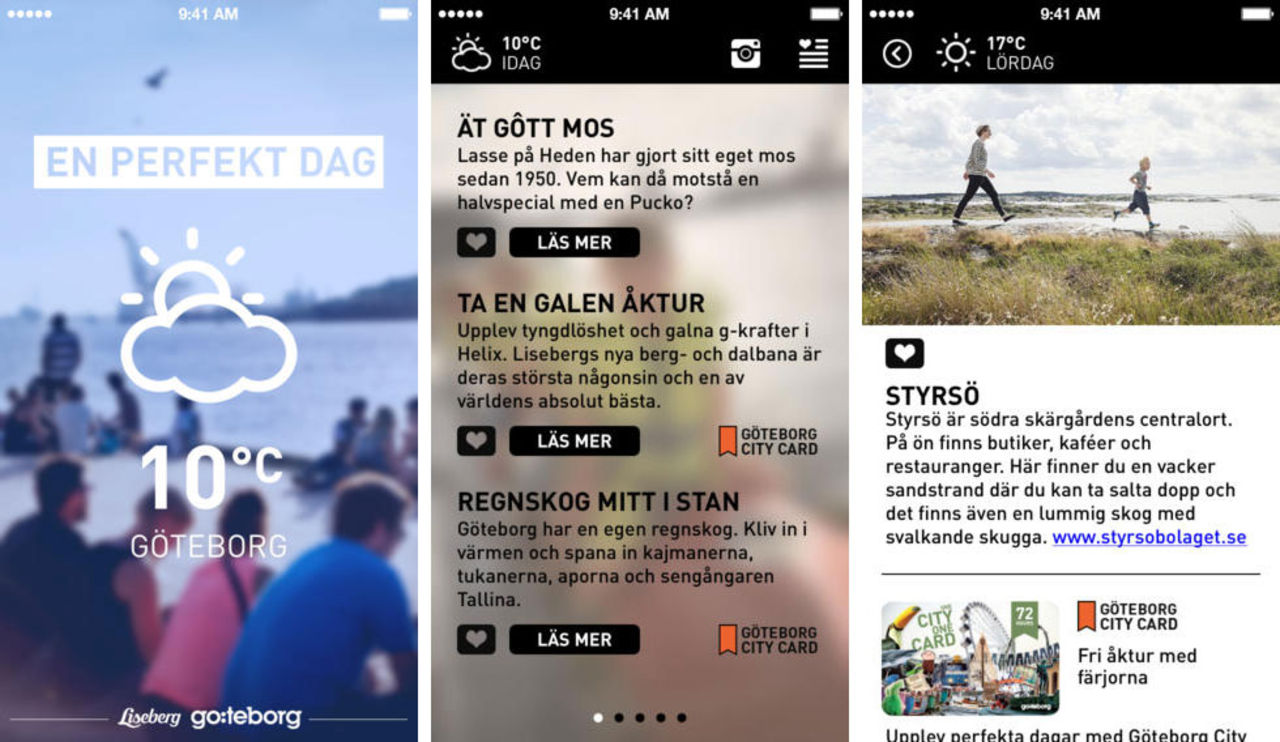 App för en perfekt dag i Göteborg