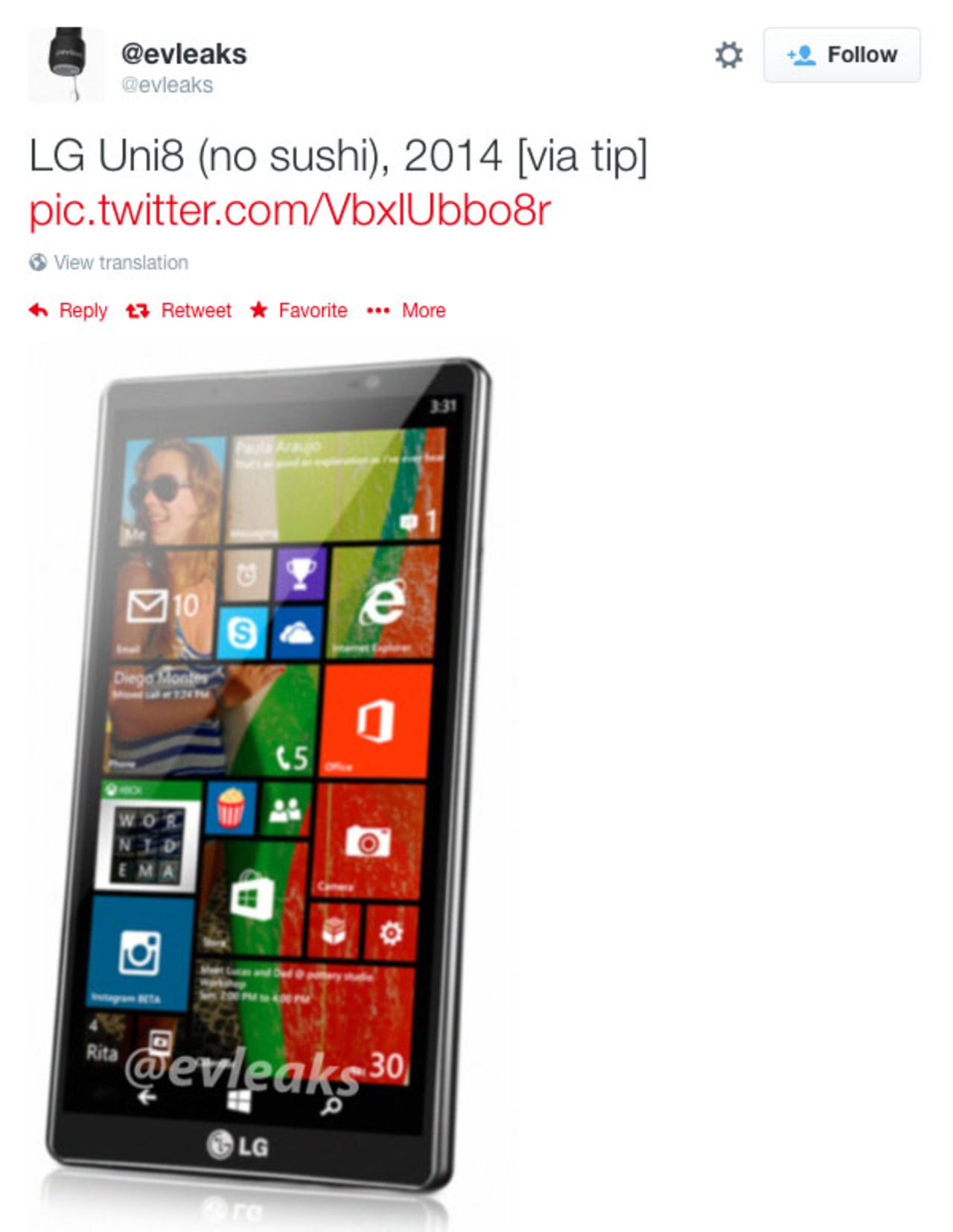 Ny Windows Phone-telefon från LG på väg?