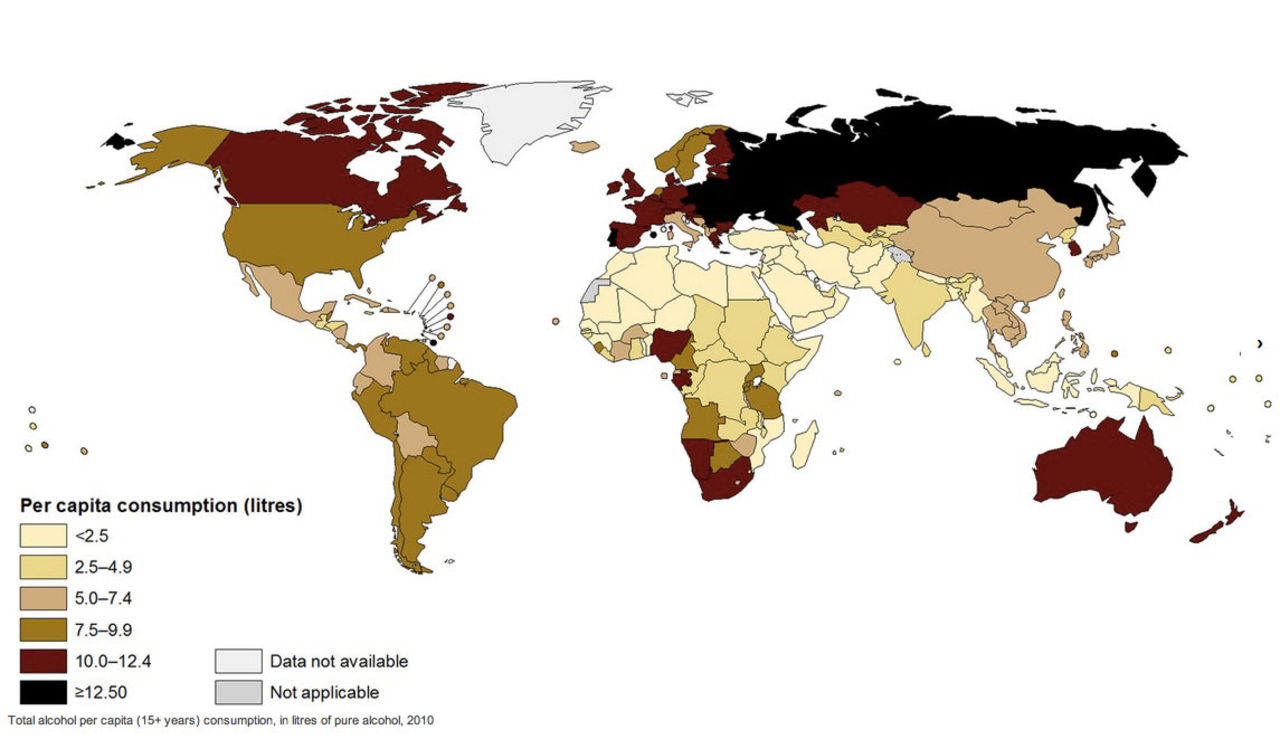 Här dricks det mest alkohol i världen
