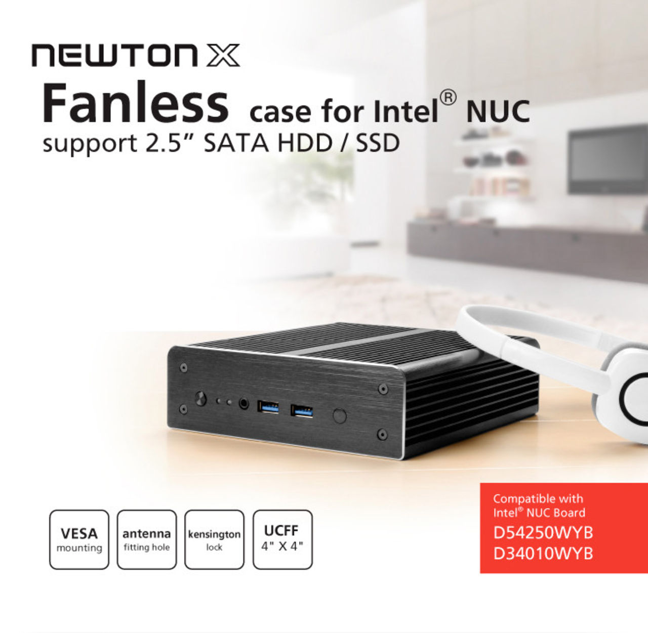 Akasa uppdaterar Newton X för NUC