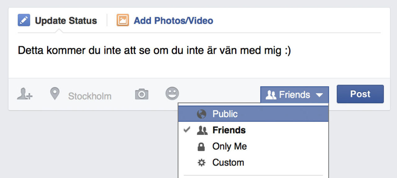 Facebook ändrar sina delningsinställningar