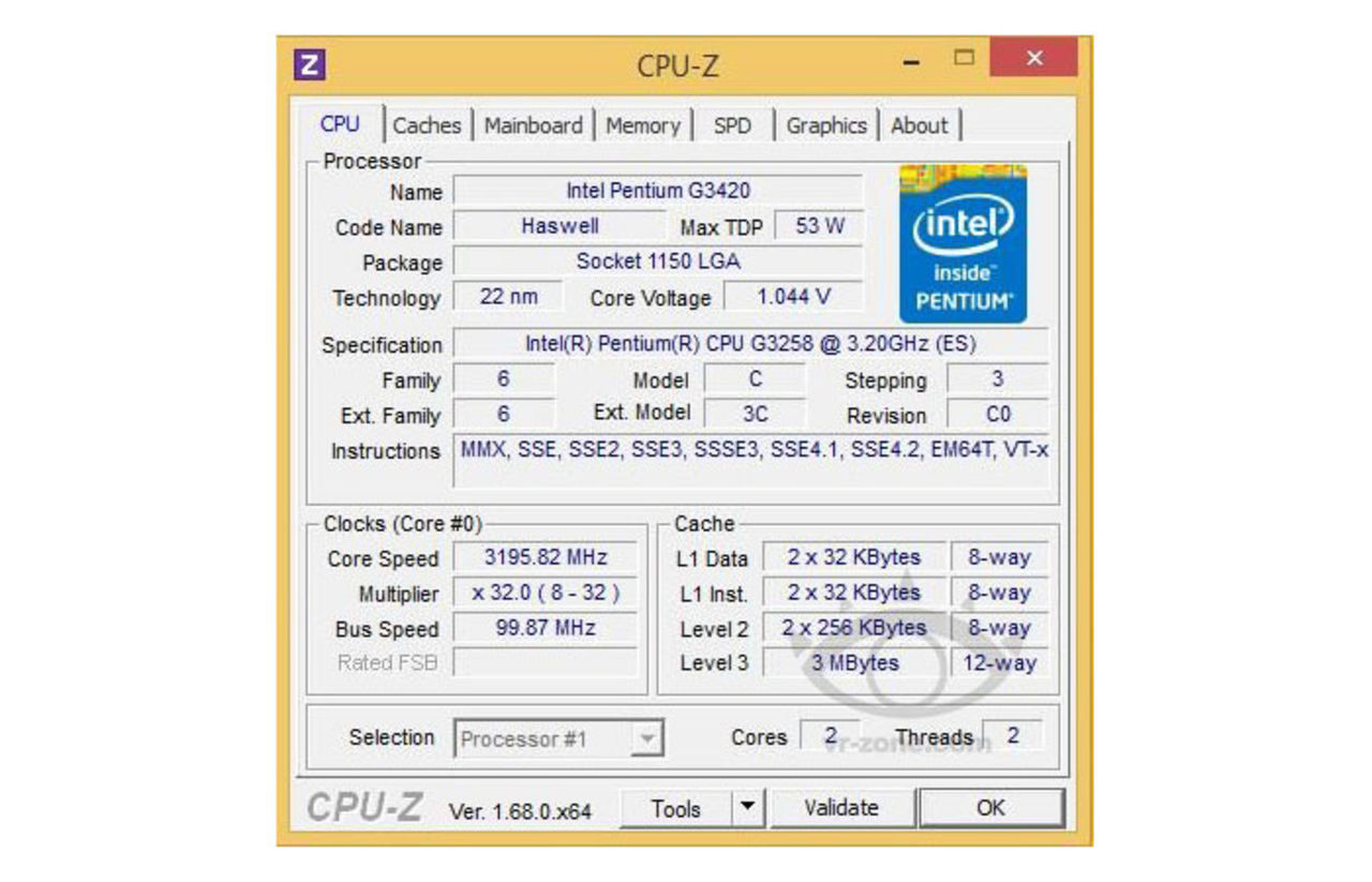 Pentium Anniversary Edition blir Pentium G3258