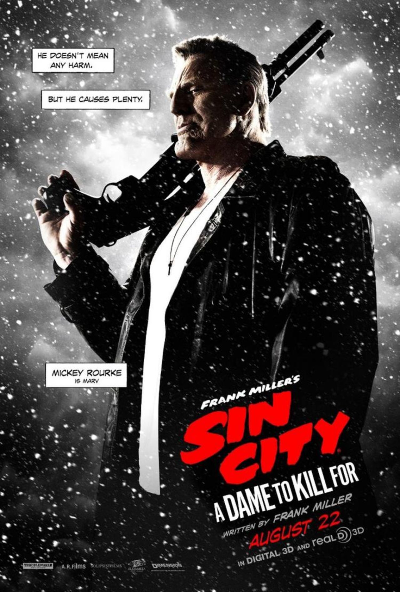 Fem karaktärsposter till Sin City: A Dame to kill for