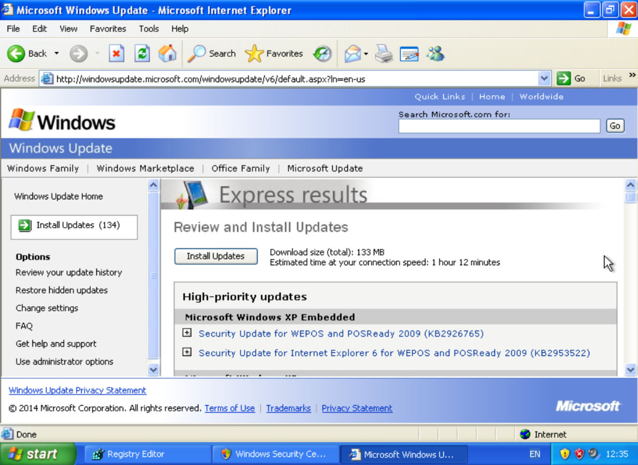 Windows XP lever vidare med registerhack